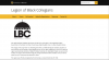 Picture of the Legion of Black Collegians website homepage