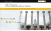 Picture of the Office of Multidisciplinary Degrees website homepage